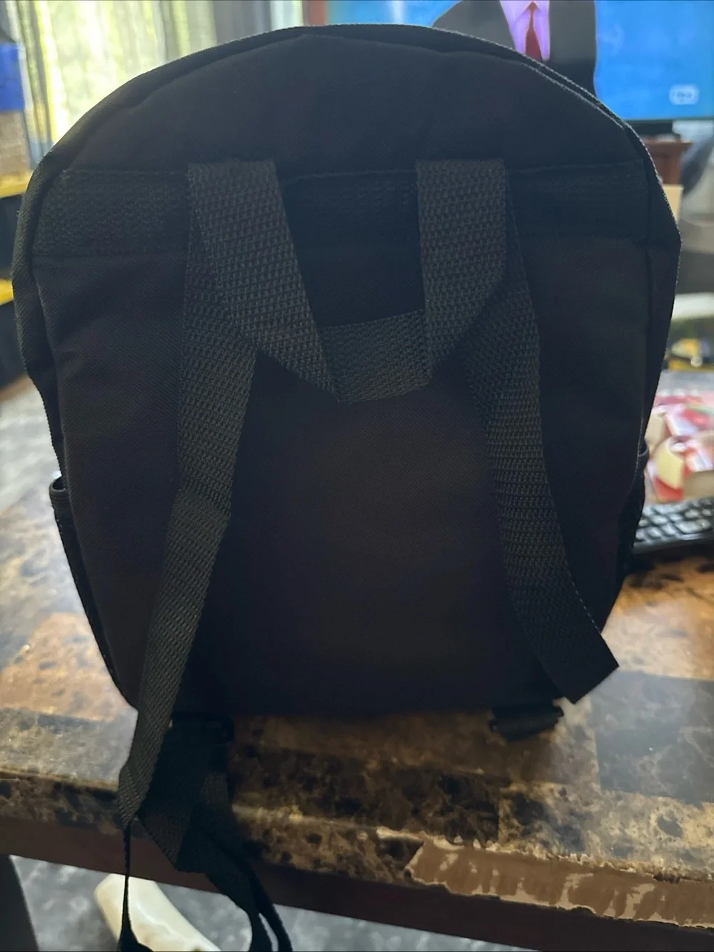 Jack Skellington Kids Sequin Backpack - Black & Iridescent